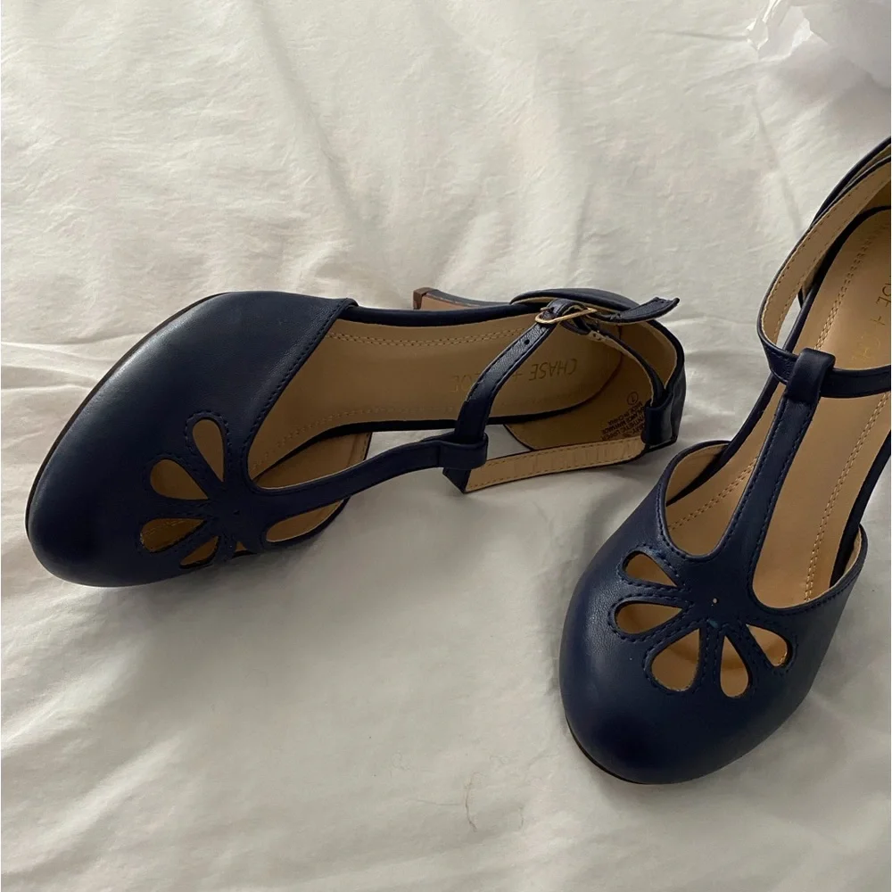 Chase & Chole Heels T- Strap - Picture 2 of 12